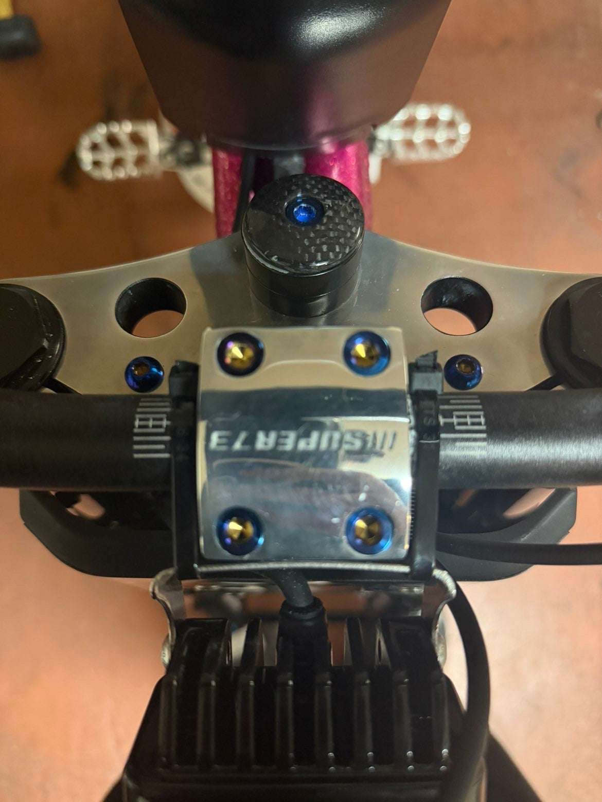 Super 73 titanium bar clamp bolts